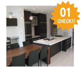 キッチンの参考工事価格とキッチンの施工例を掲載しています。