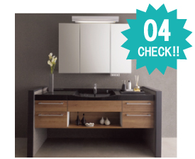 洗面の参考工事価格と洗面の施工例を掲載しています。