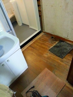 フローリング施工前