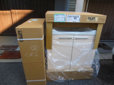 トクラス洗面化粧台梱包