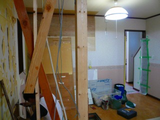 キッチンリフォーム中