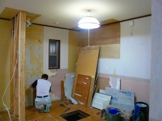 キッチンリフォーム中