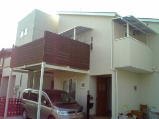 テラス取付完成