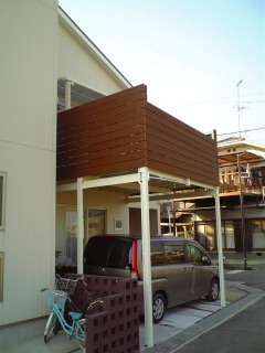 アルミバルコニー完成