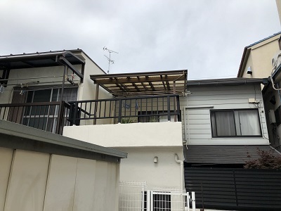  大阪市住之江区　S様邸　波板張替え工事