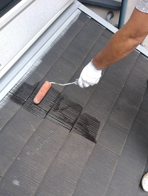 大阪市住之江区　S様邸　スレート屋根塗装工事