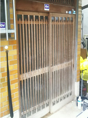 玄関ドア交換工事 LIXIL 玄関引戸リフォーム リシェント 大阪市住吉区