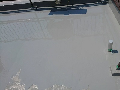 屋上バルコニー ウレタン塗膜防水通気工法