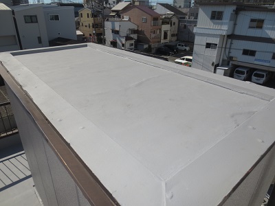 屋上バルコニー ウレタン塗膜防水通気工法