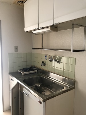 京都府京都市 K様邸　クリナップ　木キャビキッチン クリンプレティ　流し台.