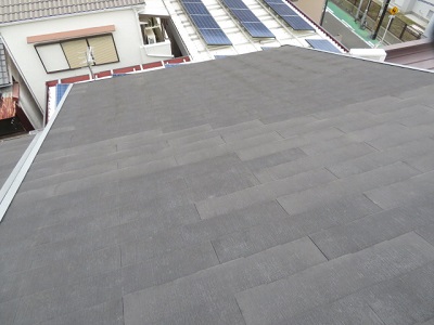 スレート屋根塗装工事 大阪市西成区　N様邸