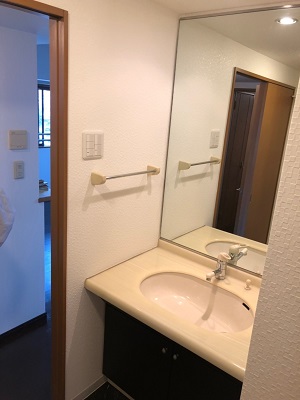 洗面化粧台交換工事 大阪市大正区　O様邸,