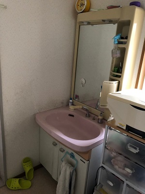 LIXIL 洗面化粧台 ピアラ 京都府綾部市　H様邸