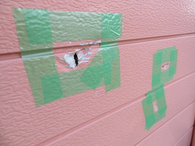 外壁補修、塗装工事 大阪市住之江区　K様邸