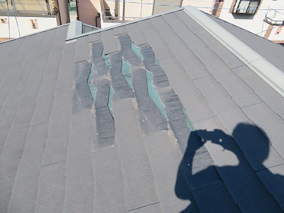 屋根補修工事 大阪市住之江区　N様邸,