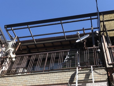 波板貼り替え工事 大阪市西成区　K様邸