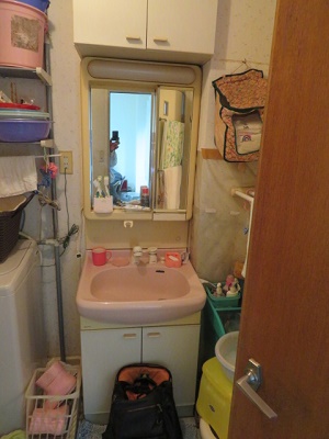 洗面交換工事 大阪市住之江区　Y様邸