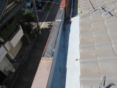 笠木工事 大阪市住之江区　K様邸