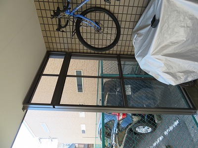 自転車側面パーテイション