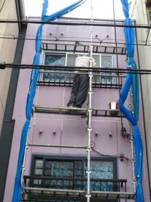 シーリング工事　北面