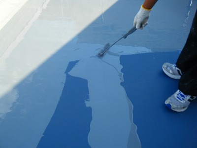 ウレタン樹脂塗布状況