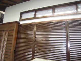 戸袋塗装　完成