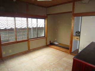 和室畳撤去後