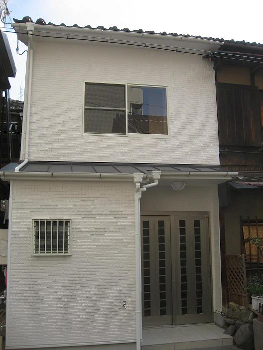 外壁施工後サイディング