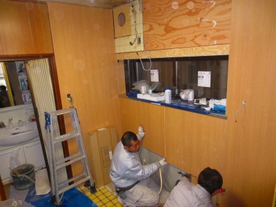 キッチンパネル取付