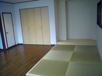 施工後　琉球畳