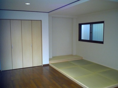 施工後　琉球畳