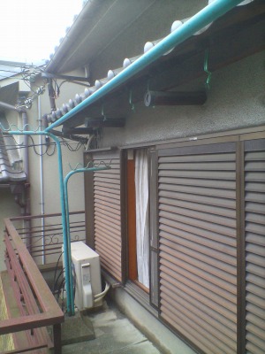 アルミ手摺り　　施工前