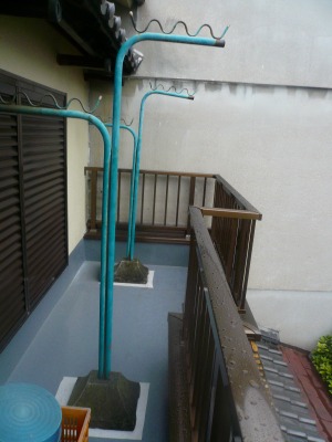 アルミ手摺り　　完成