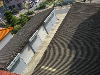 スレート屋根　施工前