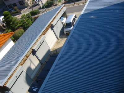 スレート屋根　完成