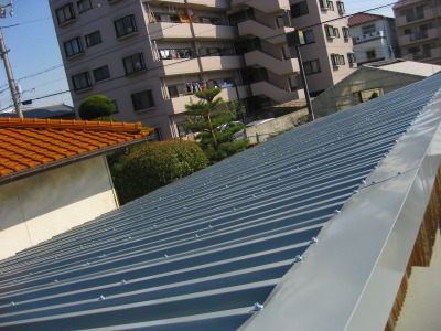 スレート屋根　完成