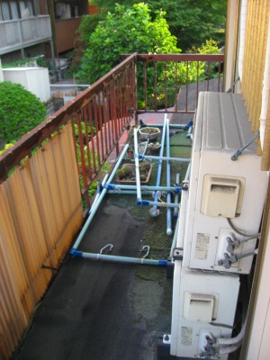 鉄骨バルコニー施工前