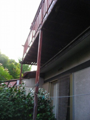 鉄骨バルコニー施工前