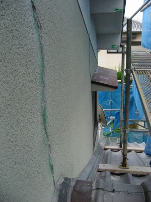 クラック補修Ｖカット