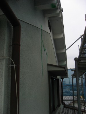 クラック補修Ｖカット