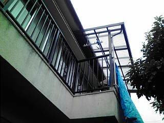 アルミ手摺り　完成