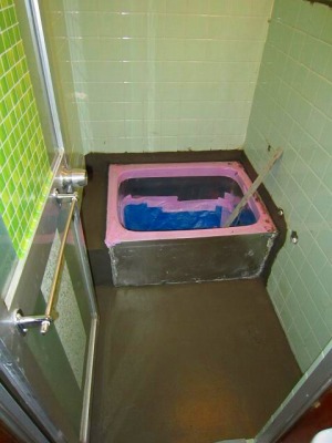 浴室土間コンクリート