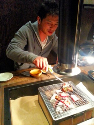 囲炉裏　焼肉　肉道山様