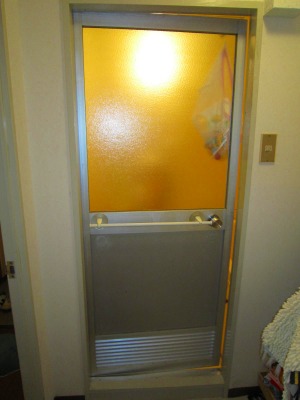 浴室ドア　施工前