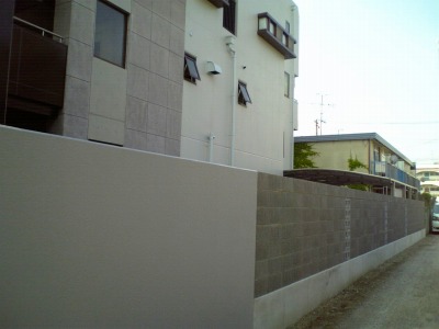 ブロック積み完成