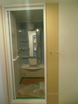 ユニットバス入口額縁取付