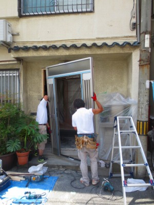 リフォーム玄関ドア取付